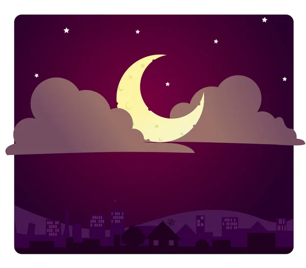 Cielo nocturno — Vector de stock