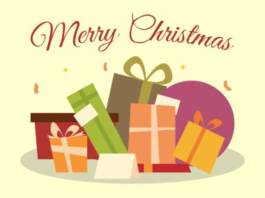 Noel hediyeleri yığını