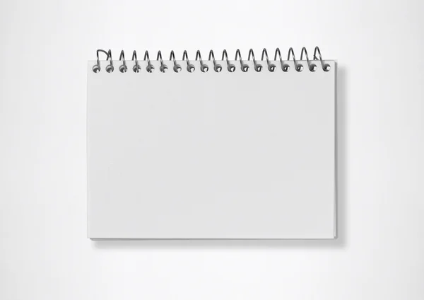 Caderno branco — Fotografia de Stock