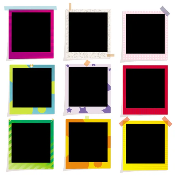 Colored picture frame — Stock Vector