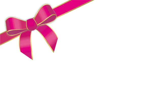 Pink ribbon — Stock Vector