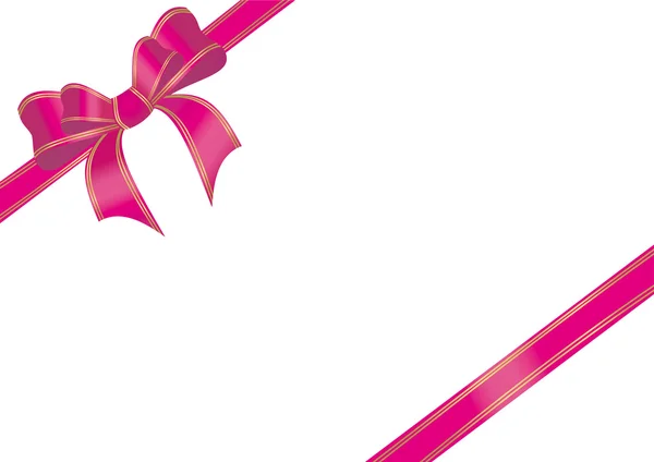 Pink ribbon — Stock Vector