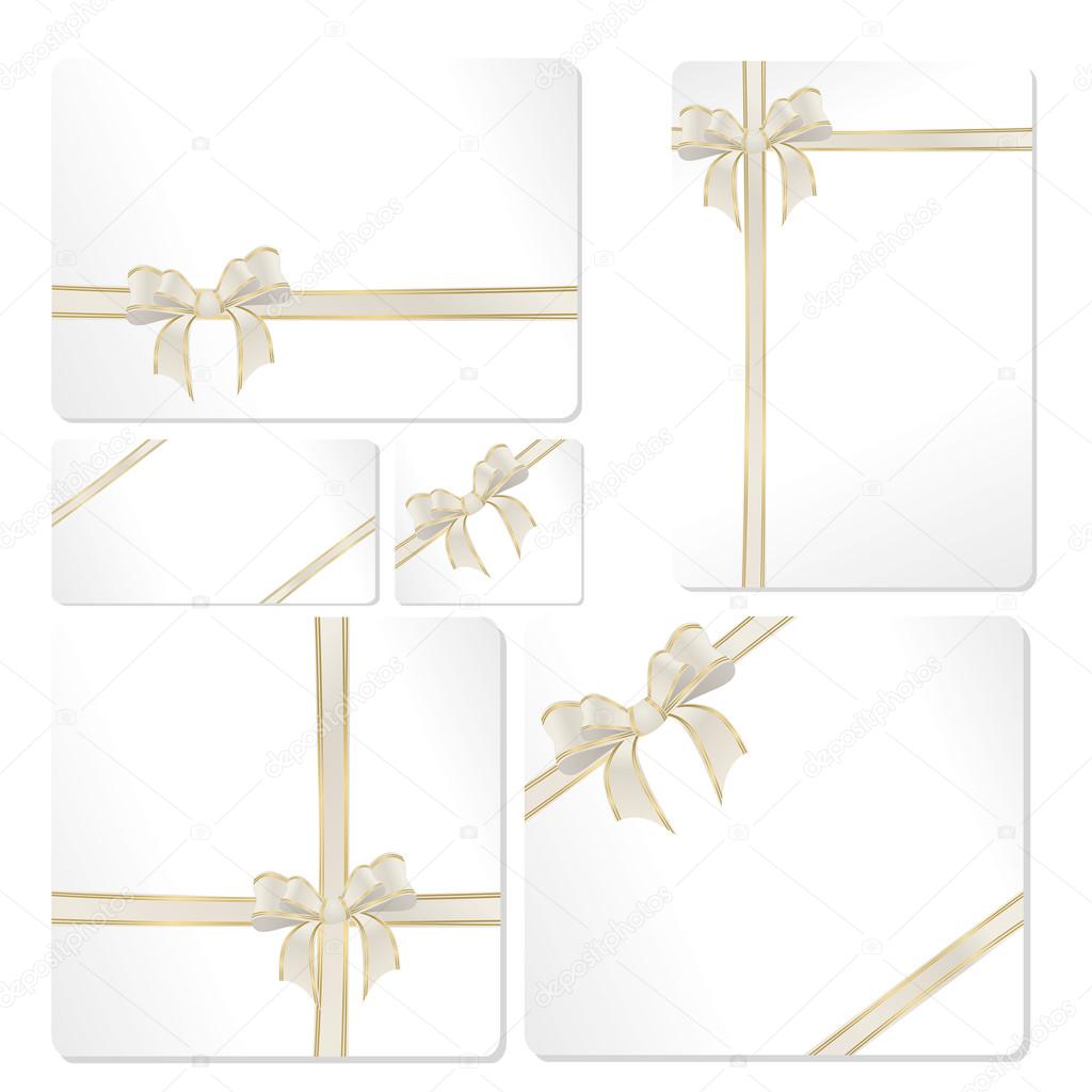 Set of beige ribbons Stock Vector by ©lienchen020-2 23673679