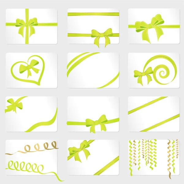 Green ribbon — Stock Vector