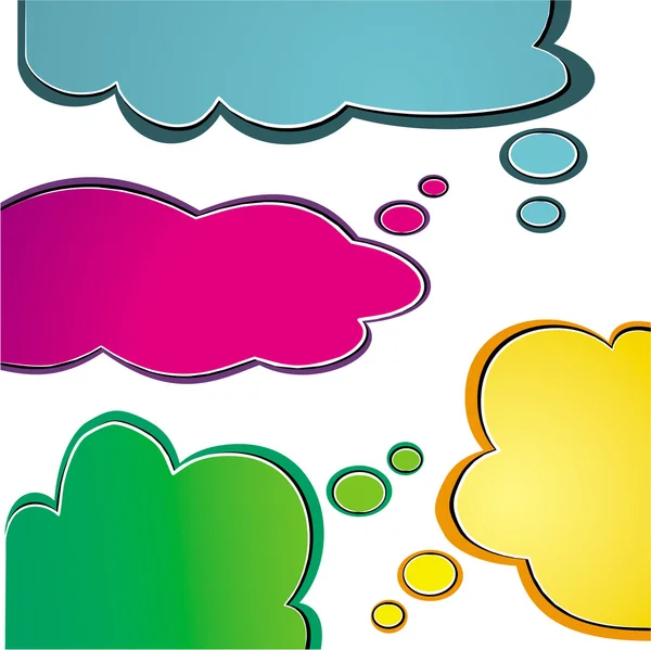 Speech bubbles — Stock Vector