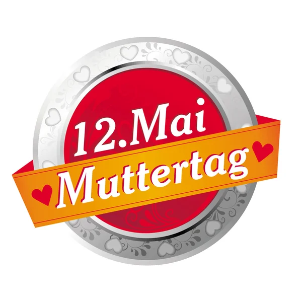 Przycisk "muttertag" — Wektor stockowy