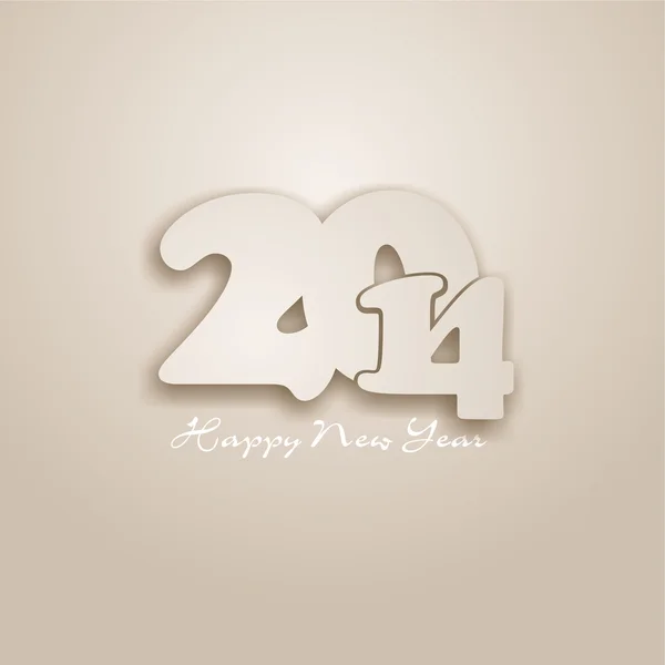 Feliz Año Nuevo 2014 — Vector de stock