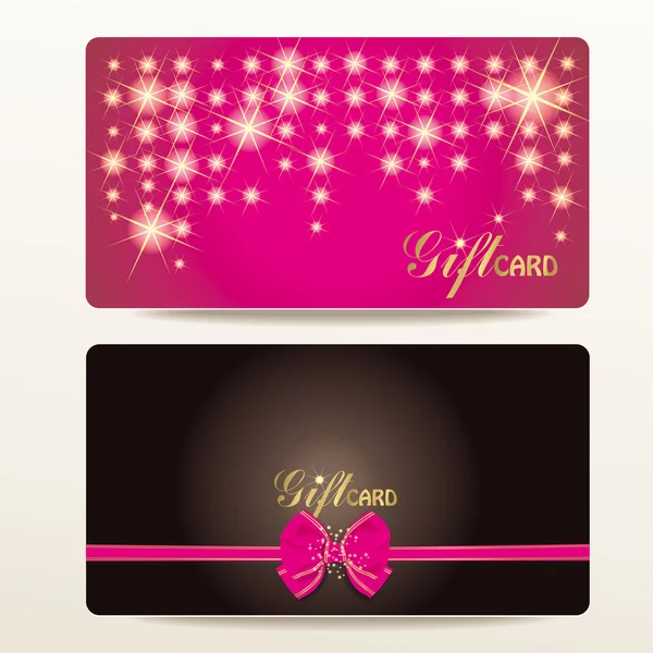 Merry Xmas gift card instellen — Stockvector