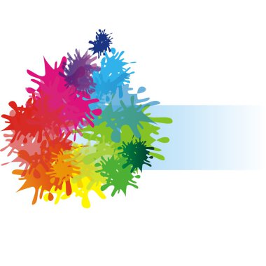 Metin için alanı olan renkli arkaplan