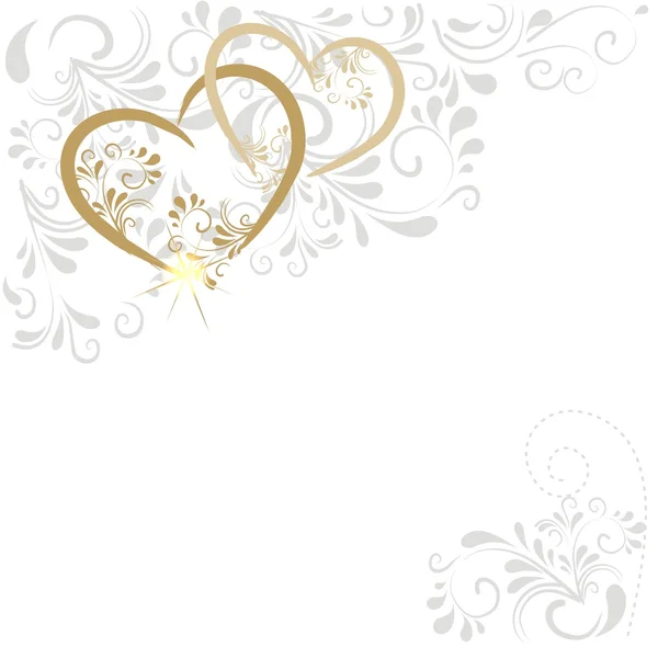 Background with hearts — Stock Vector