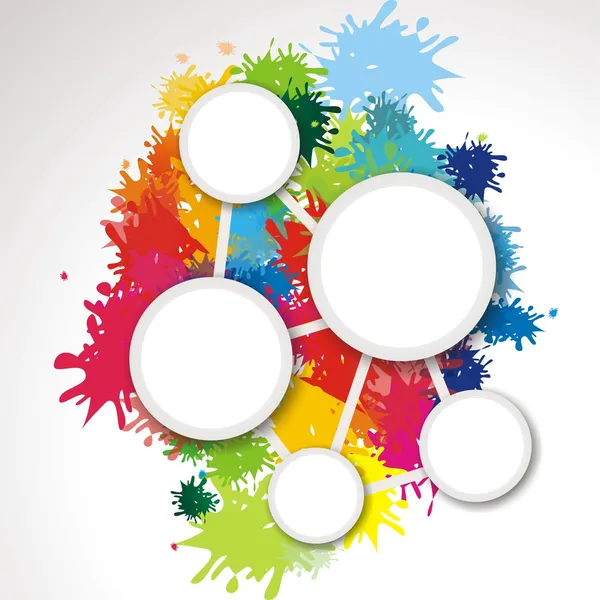 Metin için alanı olan renkli arkaplan