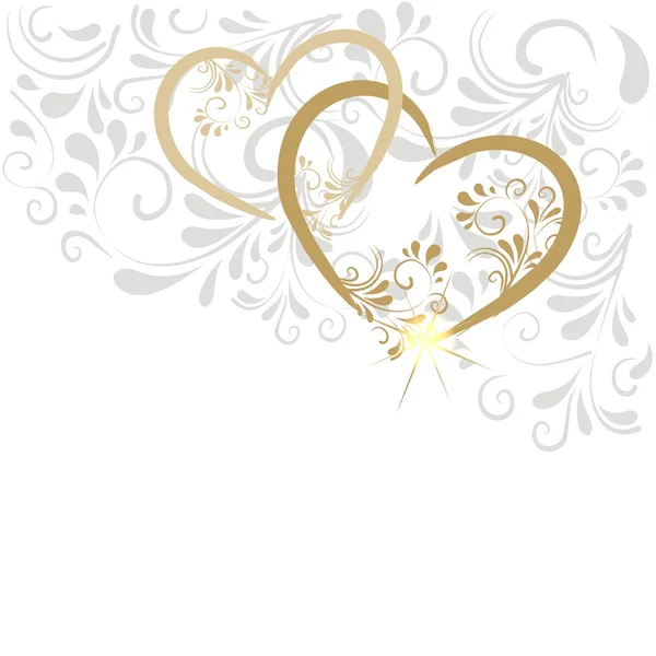 Background with hearts — Stock Vector