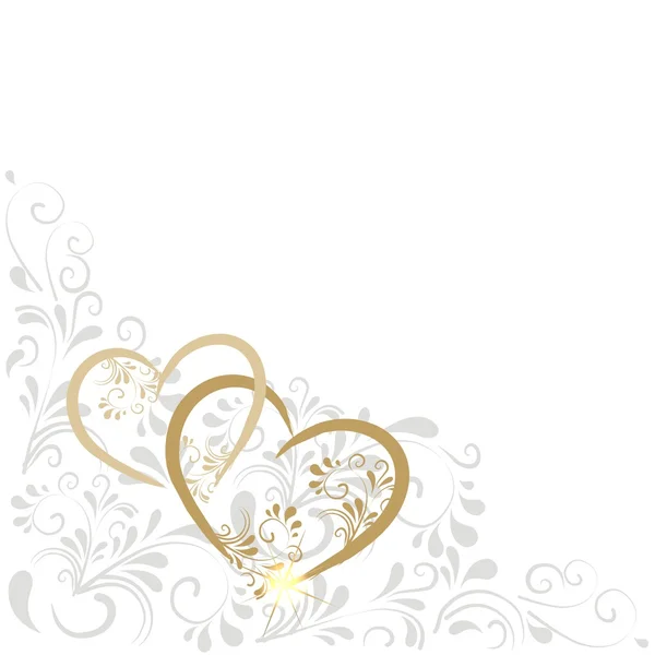 Background with hearts — Stock Vector