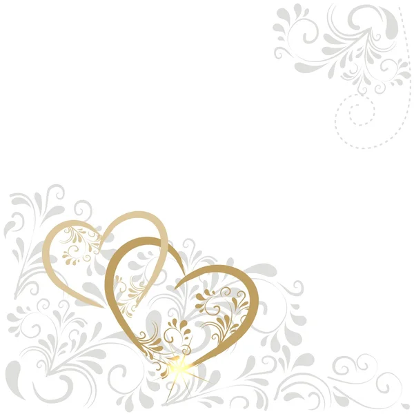 Background with hearts — Stock Vector