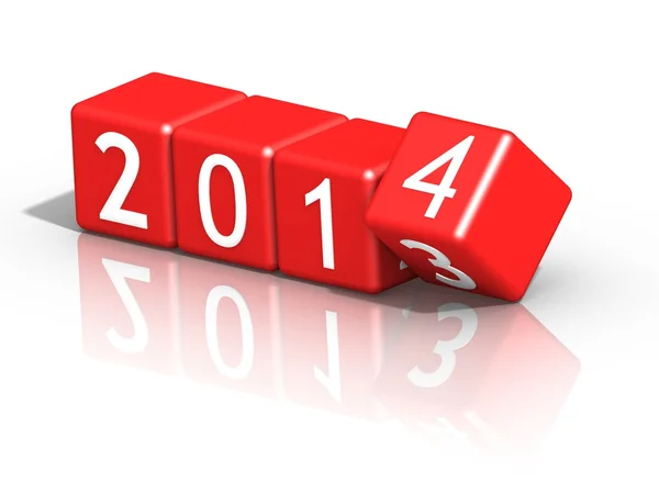 Nieuwe jaar 2014 Stockfoto