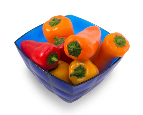 Malé sladké barevné papriky — Stock fotografie