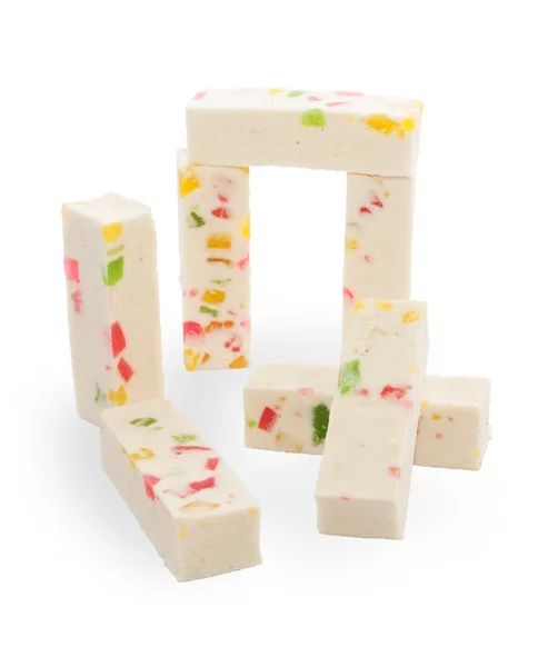 Nougat isolated — Stock Photo, Image