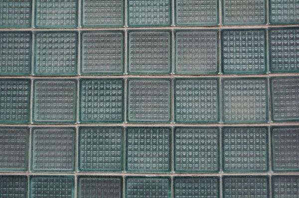 Textura de la antigua pared de bloques de vidrio — Foto de Stock