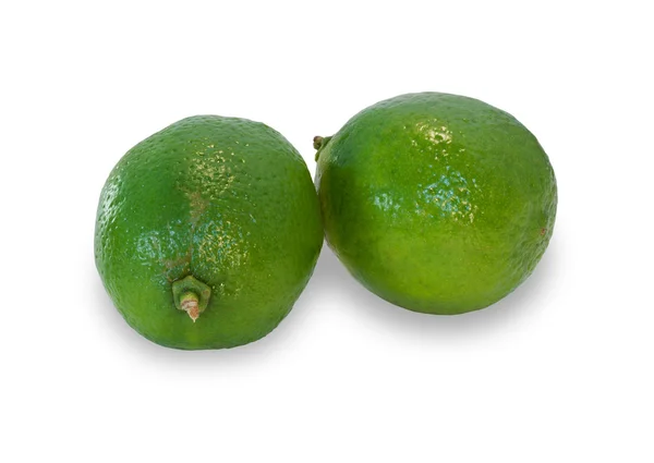 Two ripe lime isolated — Stock Photo, Image