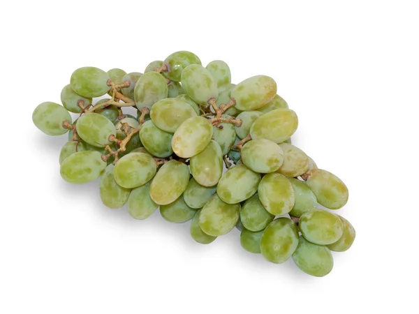 Brush of green grapes isolated — Stock Photo, Image