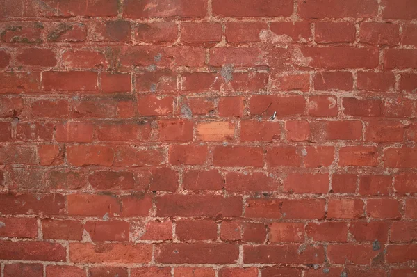 Tekstura ściany z czerwonej cegły — Zdjęcie stockowe