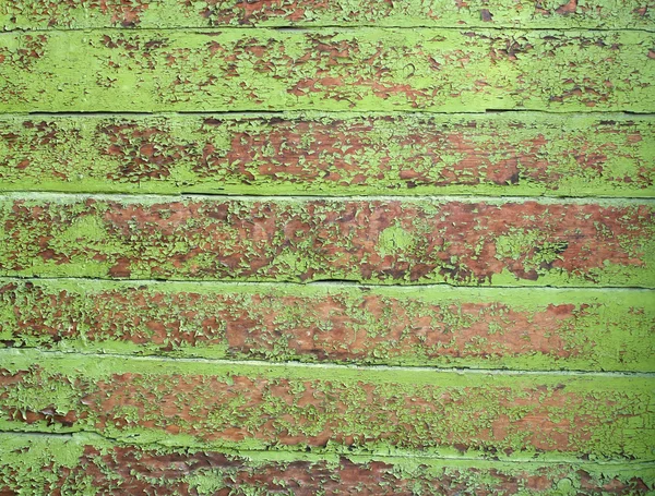 Текстура досок окрашена в зеленый цвет — стоковое фото