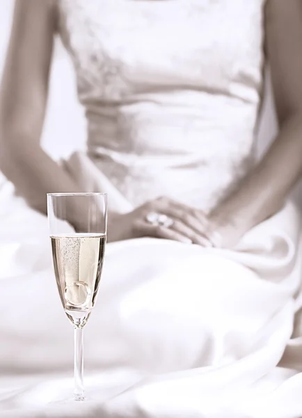 Copo de champanhe casamento Imagem De Stock