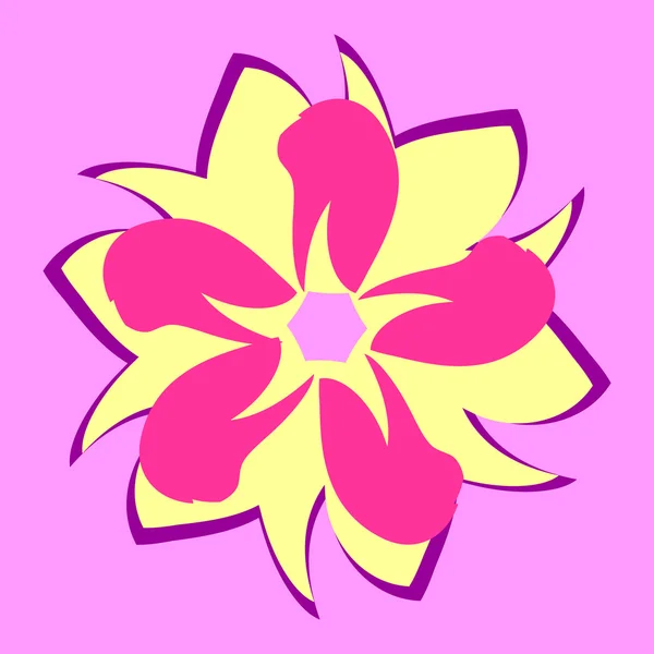 Pétales de fleurs vectorielles de formes différentes — Image vectorielle