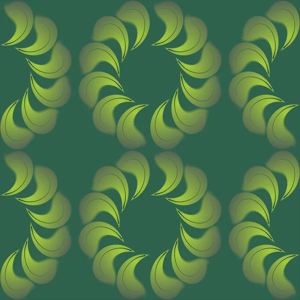 Flores de pétalos verdes pálidos — Vector de stock