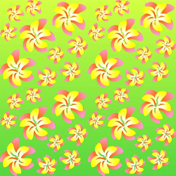 Floral naadloze achtergrond — Stockvector