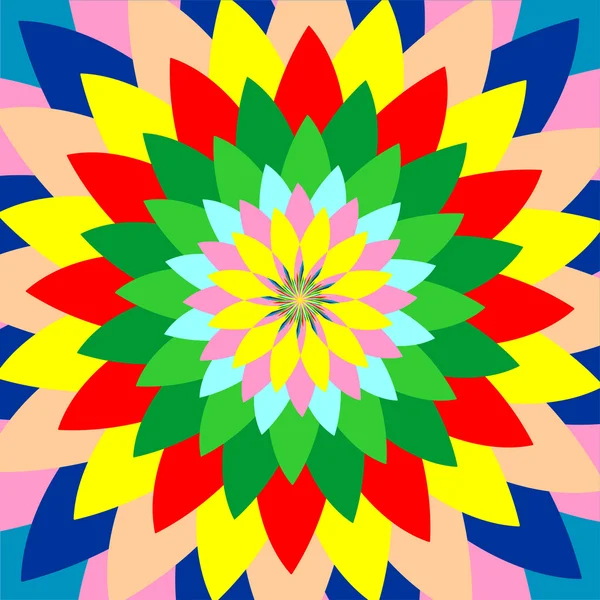 Färgglad abstrakt blommig bakgrund — Stock vektor