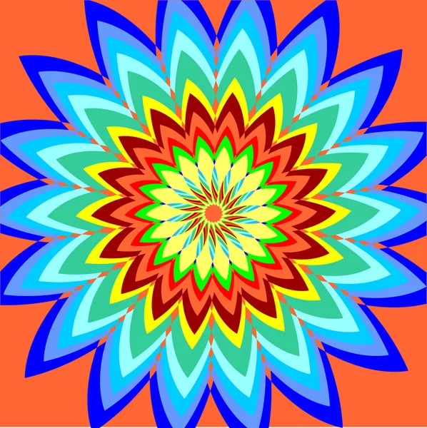 Colorido abstracto floral fondo vector ilustración propósitos — Vector de stock