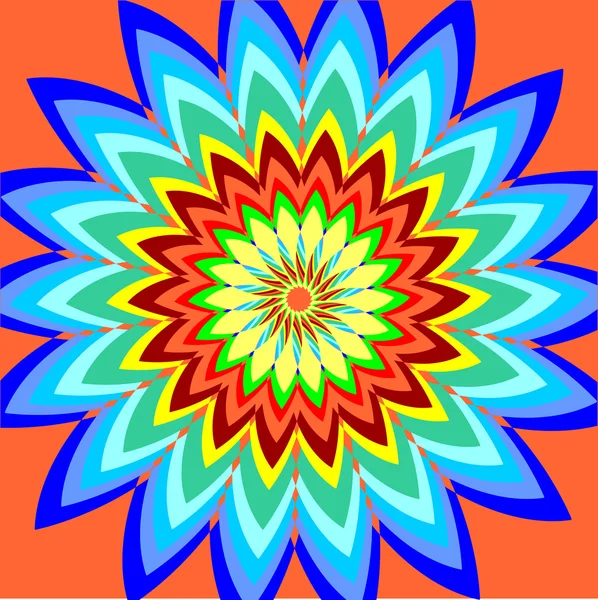 Красочные абстрактные цветочные векторные иллюстрации Стоковый вектор
