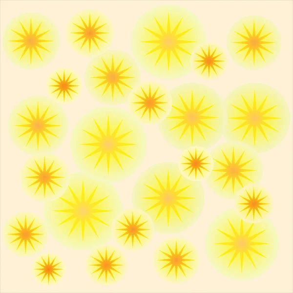 Papier peint avec des cercles jaunes — Image vectorielle