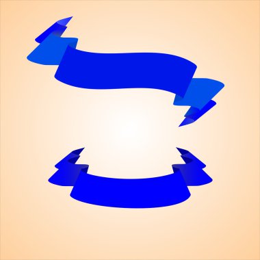 metin için şeritler şeklinde vektör mavi bayrak