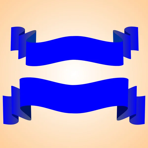 Vektor blå banners — Stock vektor