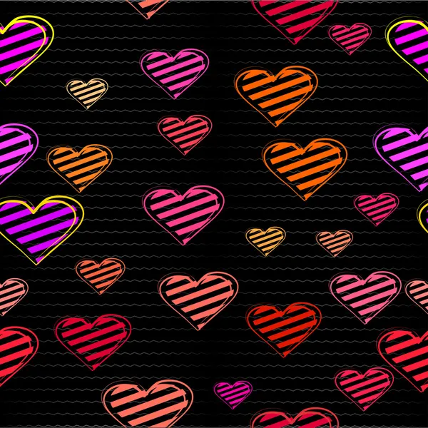 Heart seamless background — Stock Vector