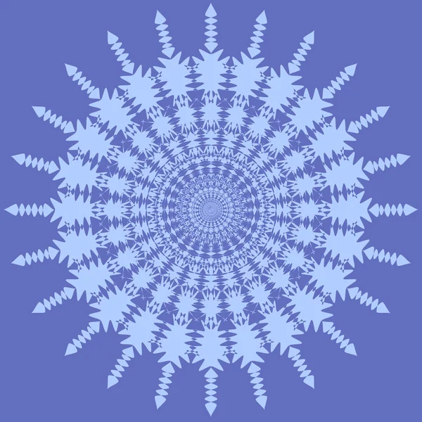 Delicate flower snowflake icon — Stock Vector