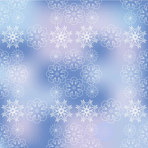 Fond d'écran abstrait avec flocons de neige — Image vectorielle