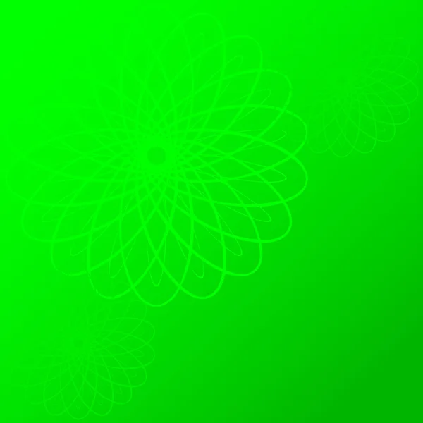 Fondo de pantalla verde con elementos redondos — Vector de stock