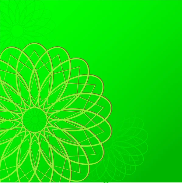 Fondo de pantalla verde con redondo — Vector de stock