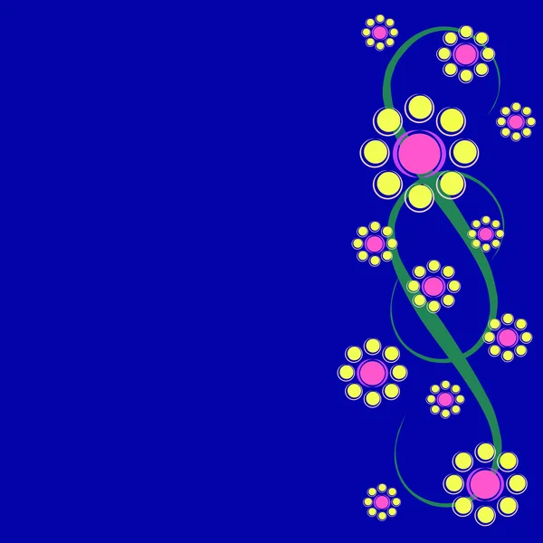 Fond d'écran abstrait avec des fleurs — Image vectorielle