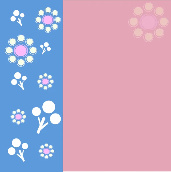 Vector pattern with flowers — Stock Vector