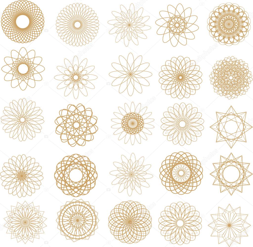 Pattern of round design elements