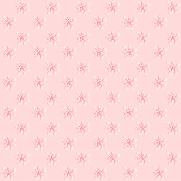 シームレスなヴィンテージのピンクの背景 — ストックベクタ
