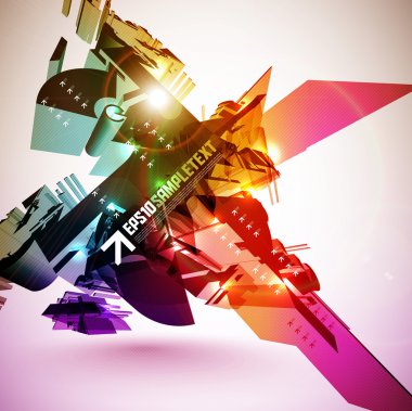 renkli dijital sanat