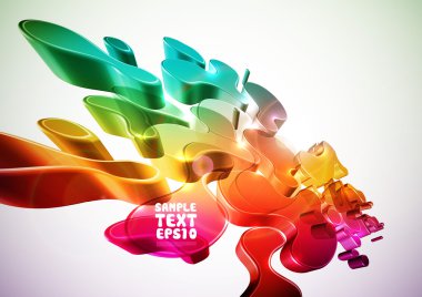 renkli dijital sanat