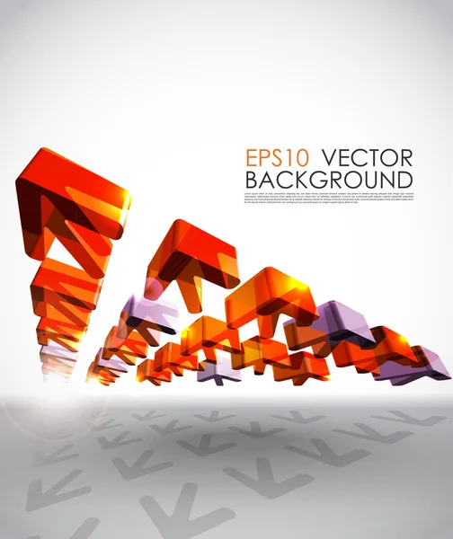 Diseño de flechas 3D — Vector de stock