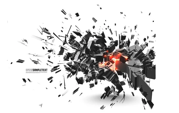 Vector Crushed Element — Stock Vector