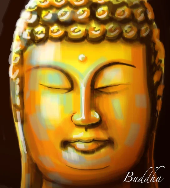 Peinture vectorielle Bouddha — Image vectorielle